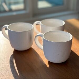 Fable Mugs Speckled White (set of 3)